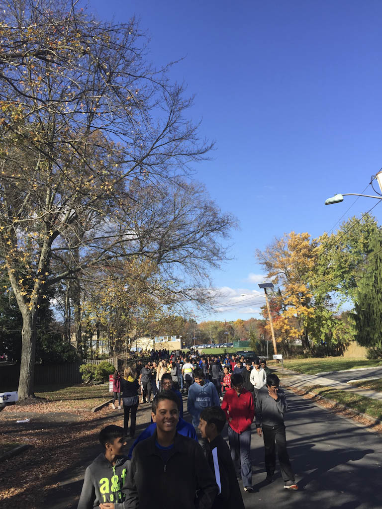 Edison students, teachers walk for CARE