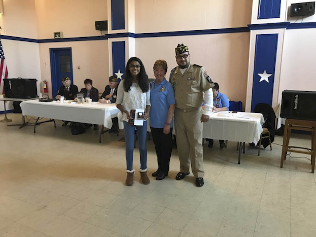 John Adams seventh-grader places third in state VFW essay contest