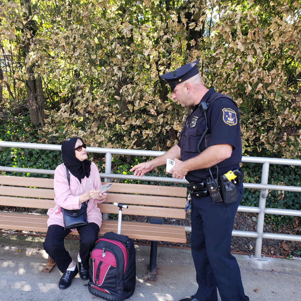 Metuchen police encourage railroad safety during Operation Clear Track