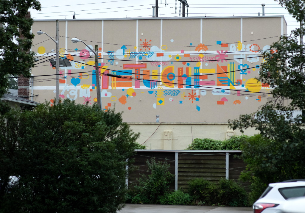 Public mural gets help from a robot in Metuchen