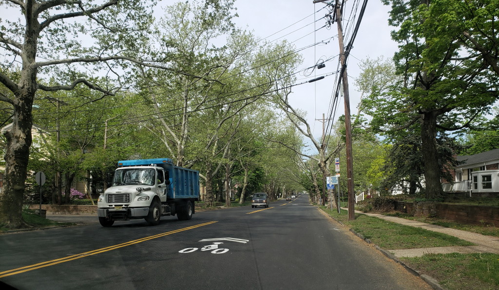 Motorists and bicyclists will share the road – through sharrows – on Woodbridge Avenue in Metuchen