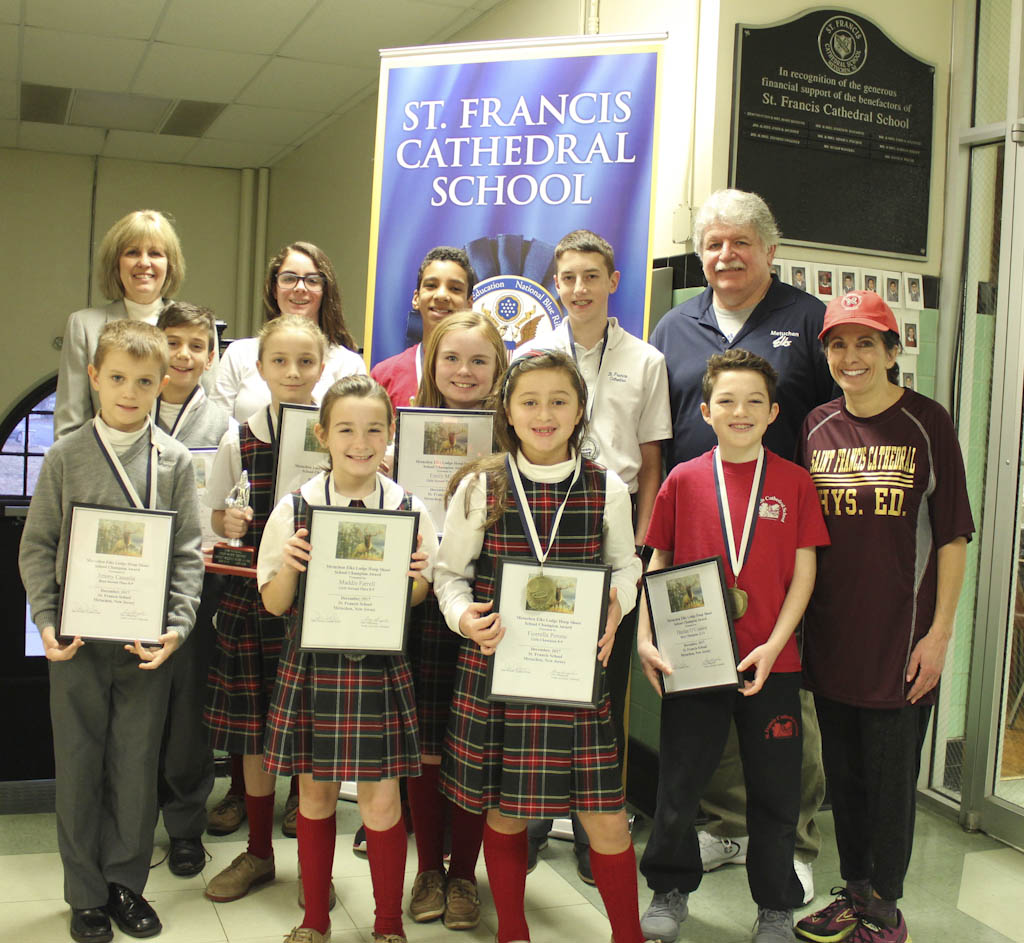 St. Francis Cathedral students win Metuchen Elks Lodge basketball contest