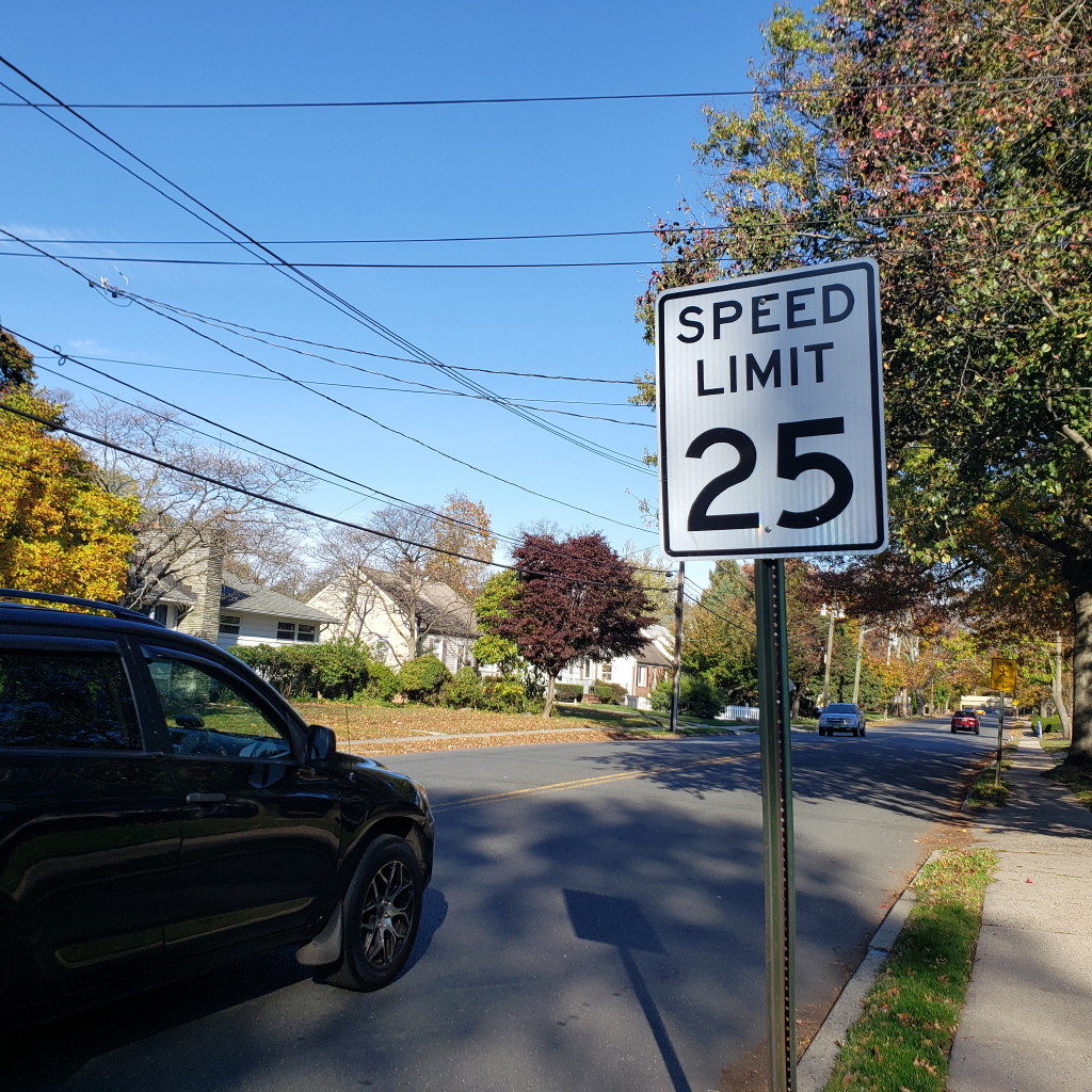 Most speed limits in Metuchen have been reduced to 25 miles per hour