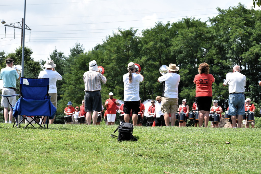 Drum Corps practices prior to Woodbridge show