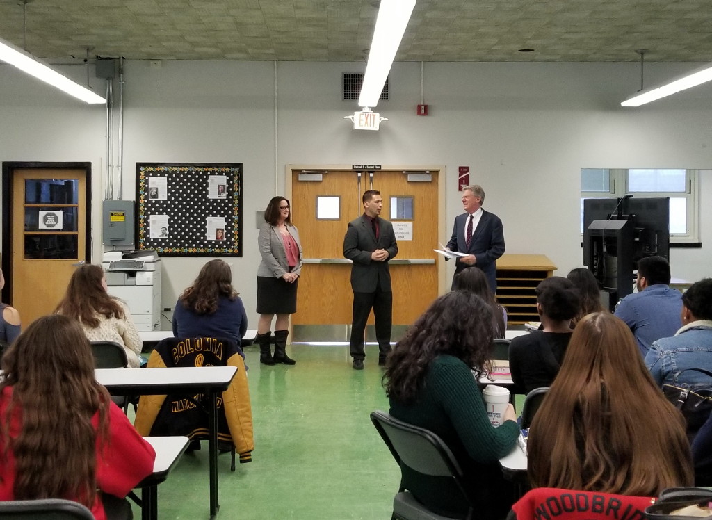 Students in Woodbridge share thoughts on gun control reform with Congressman Pallone