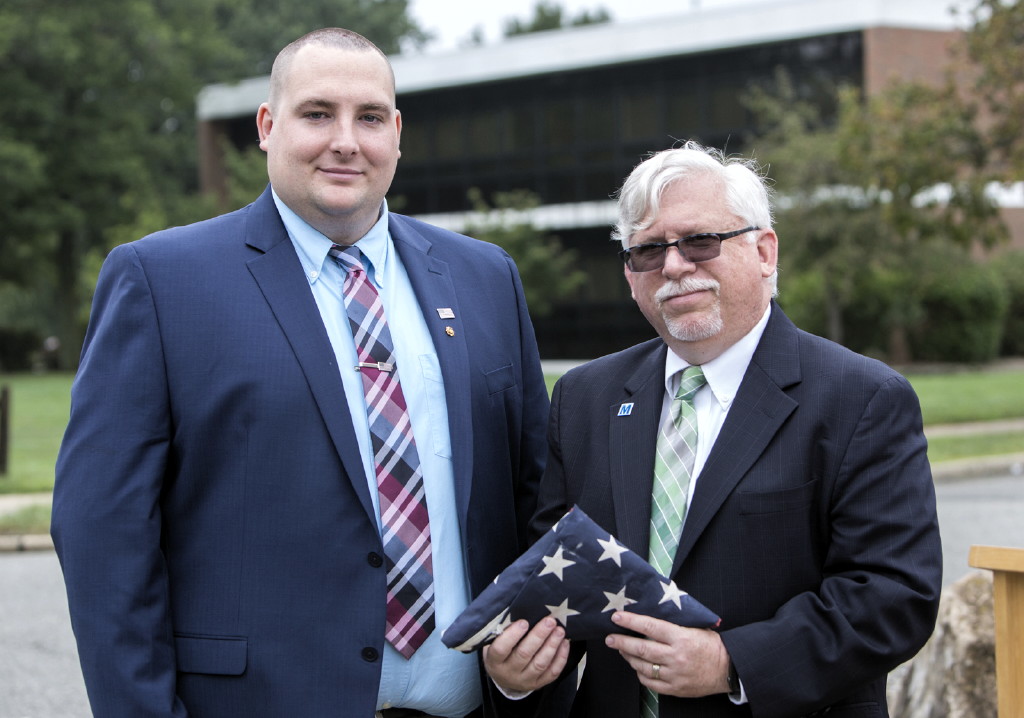 Army vet from Woodbridge donates flag that protected him to Middlesex County College