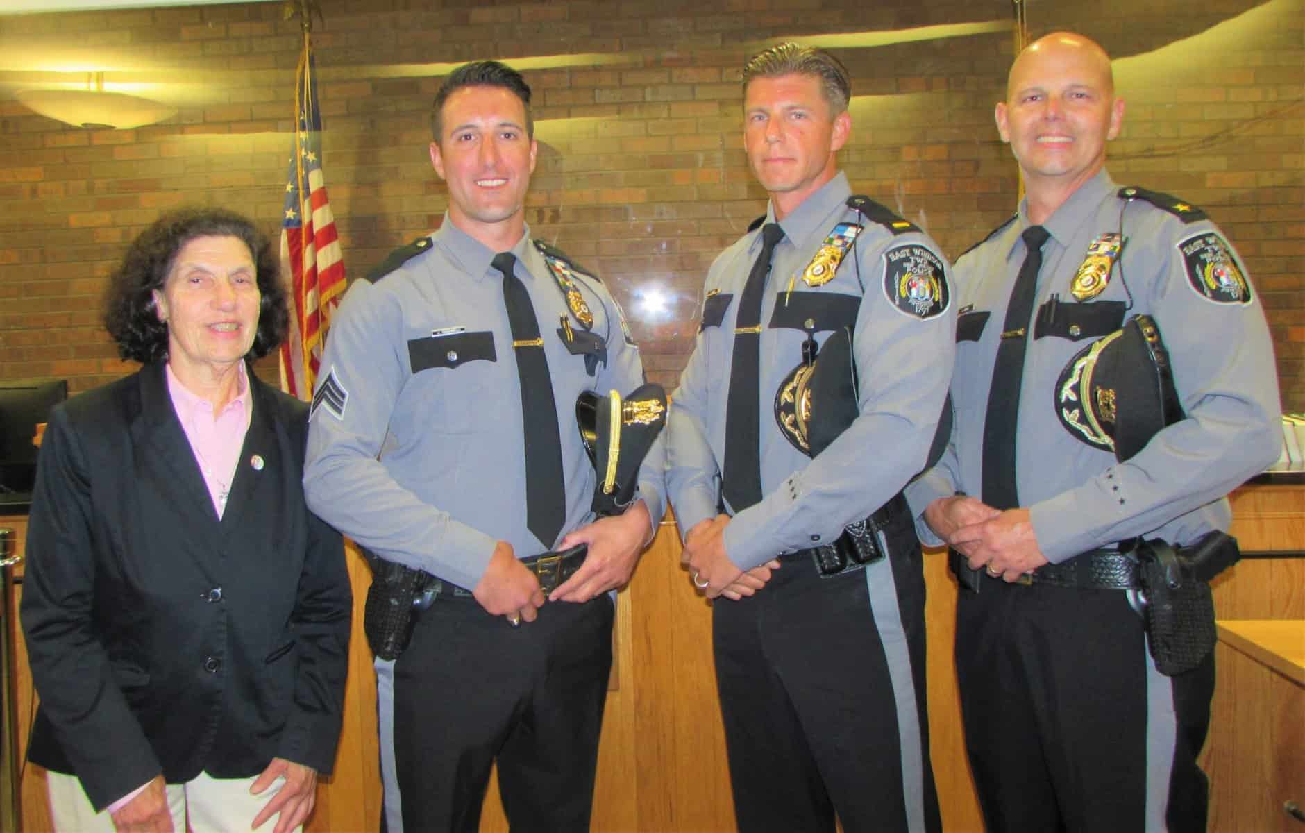 Two police officers move up ranks in East Windsor