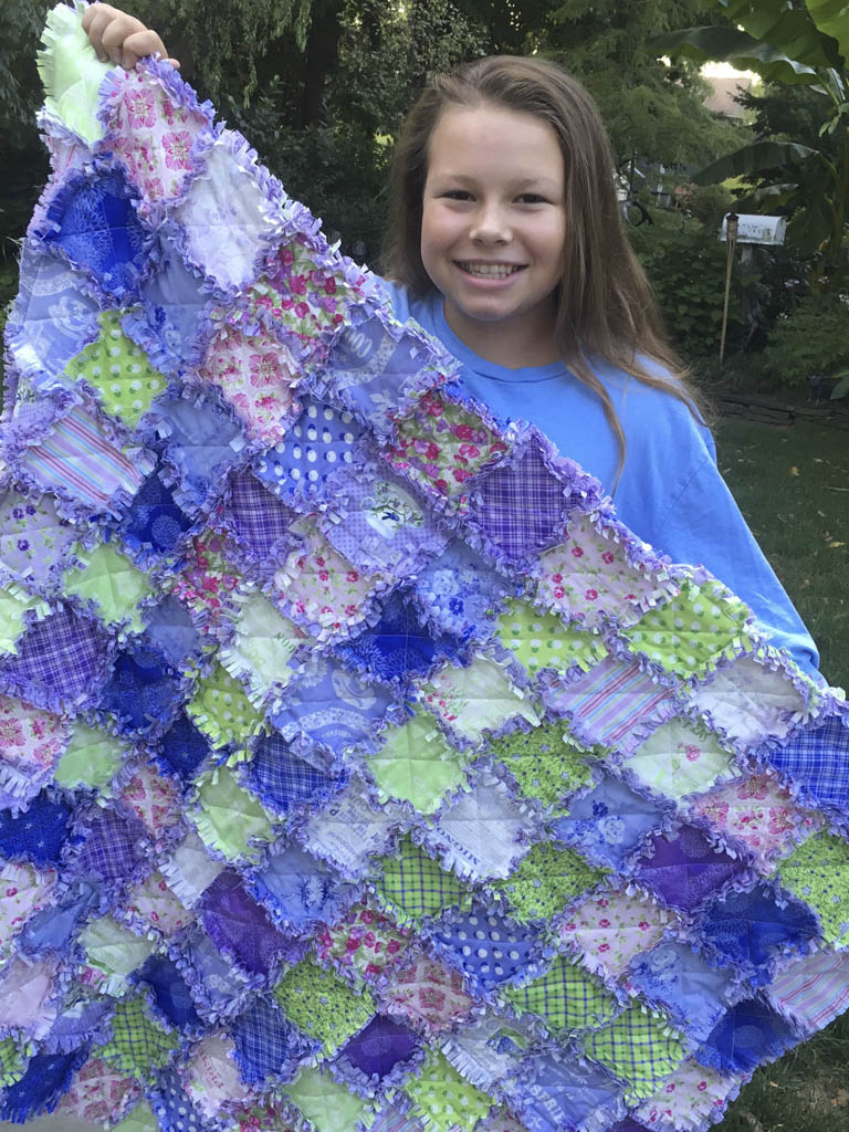 Youngster will raffle quilt to benefit Lions Club