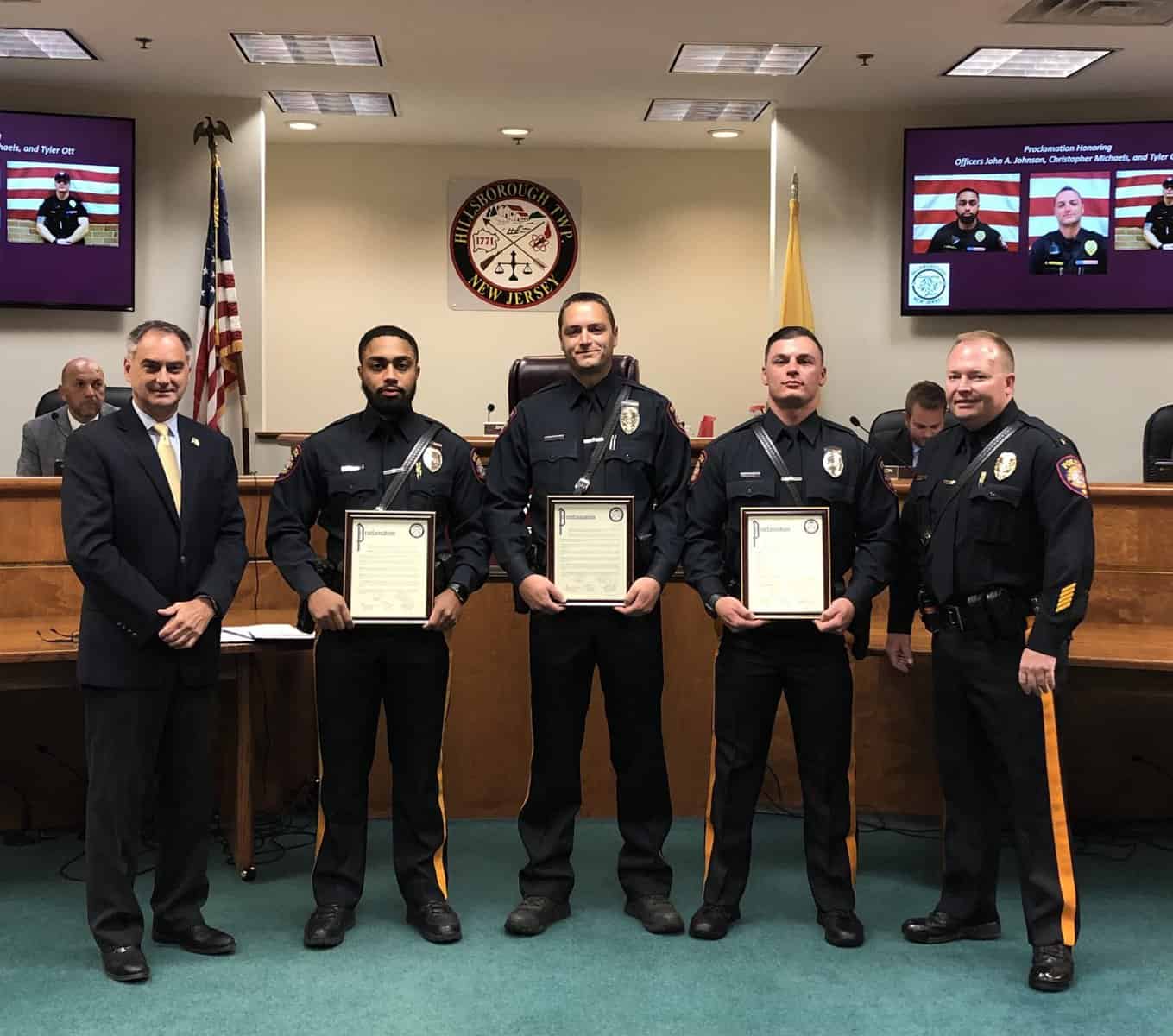 Hillsborough police officers receive Lifesaving Awards