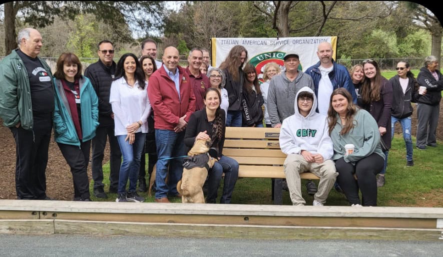 Bench dedicated to Hillsborough Township honors late UNICO member