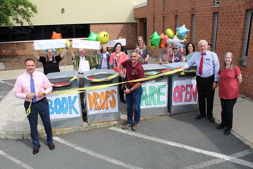 Library book drops reopen