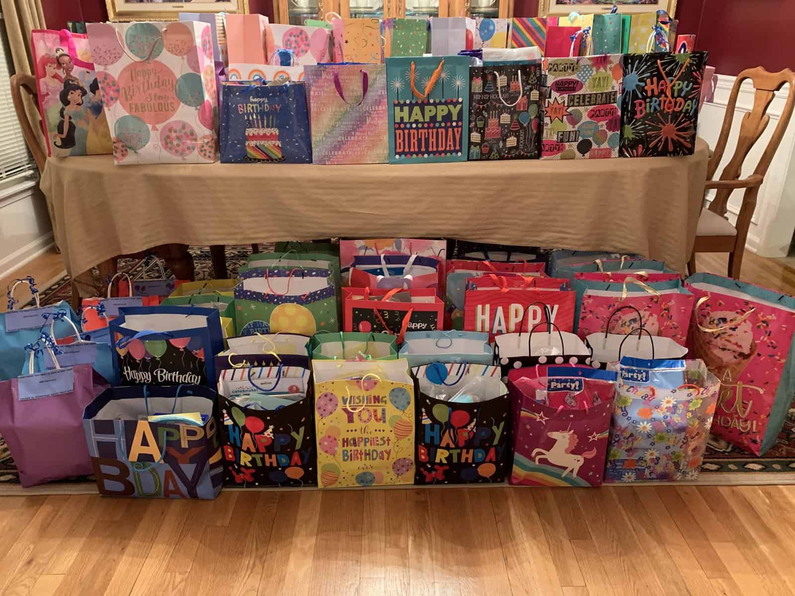 Girl Scouts donate birthday bags to Hillsborough Community Assistance Network