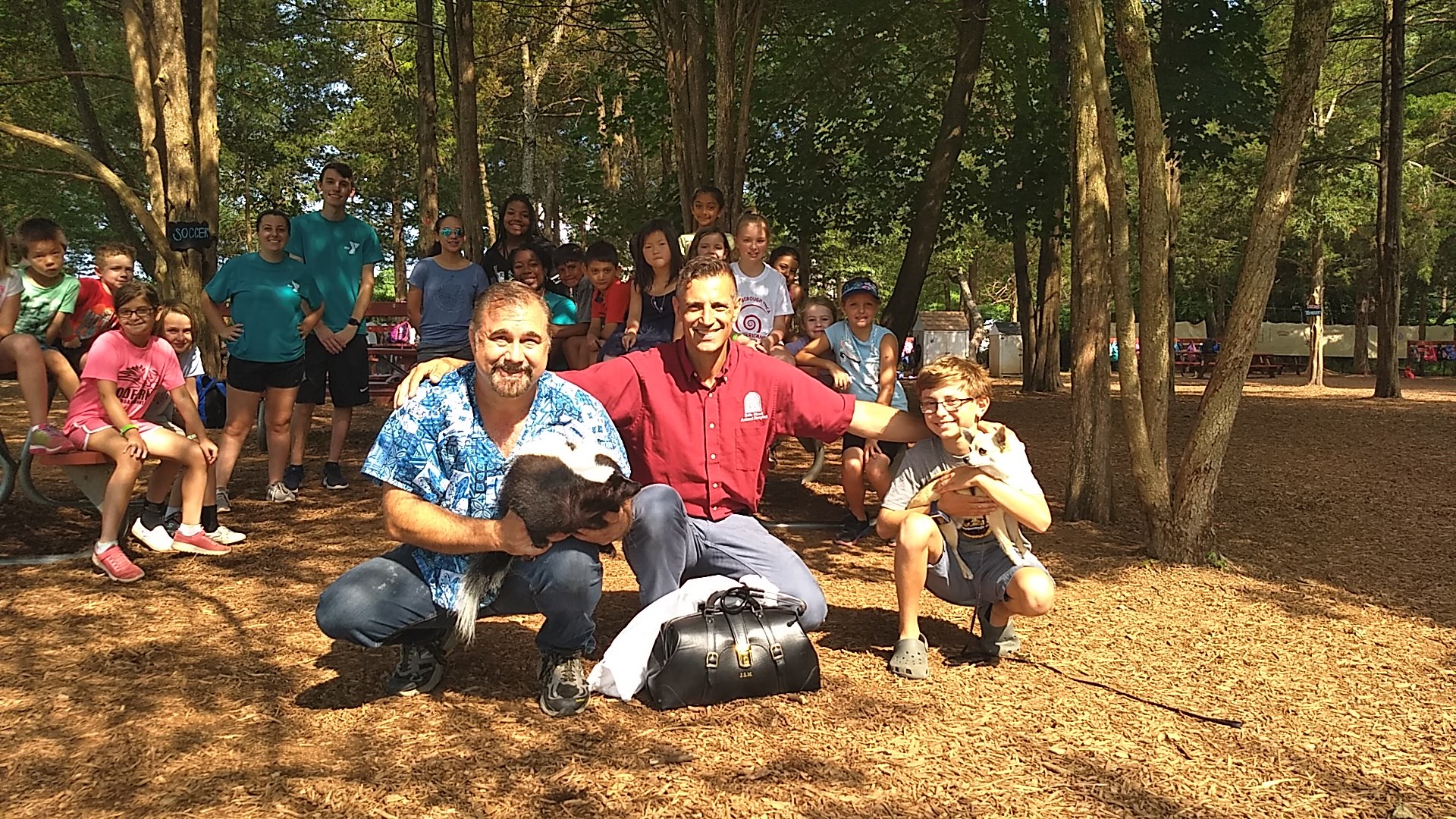 Summer campers experience new animals during camp