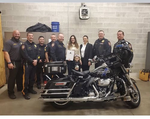 Hillsborough police receive additional donation for motorcycle unit