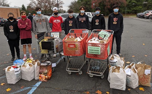 Hillsborough soccer players hold holiday food drive