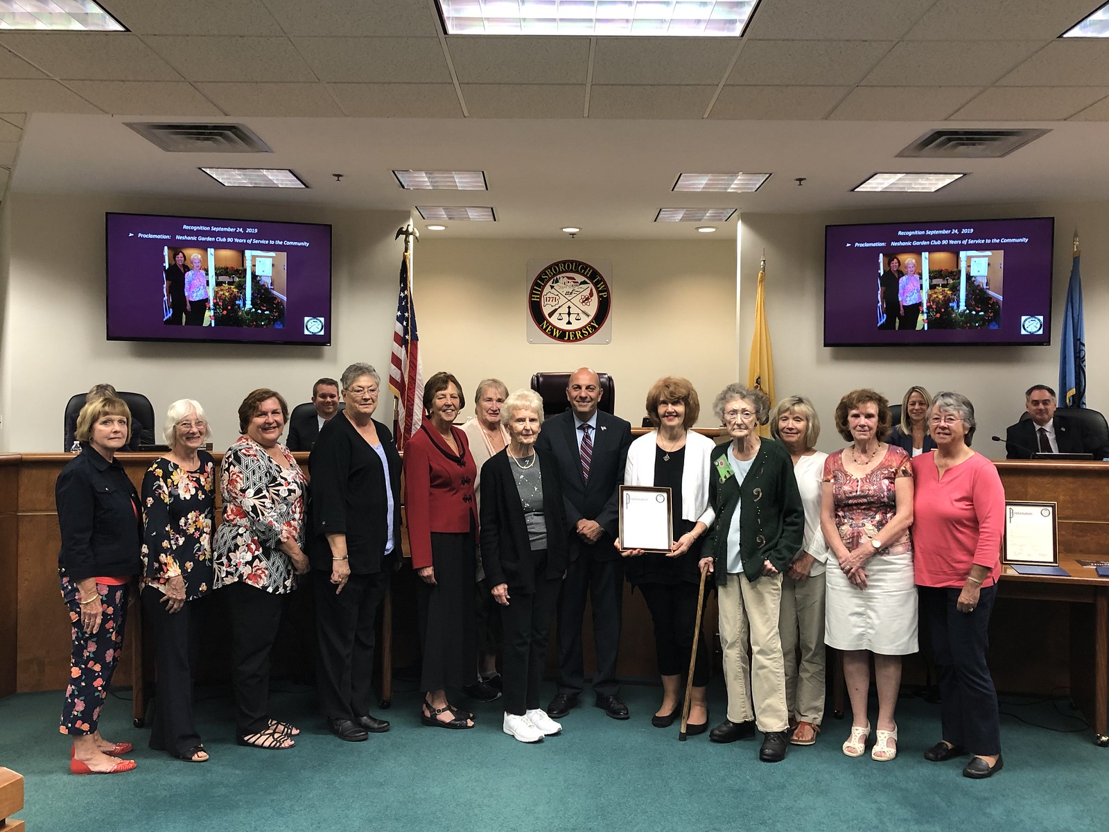 Local gardening club honored by Hillsborough officials