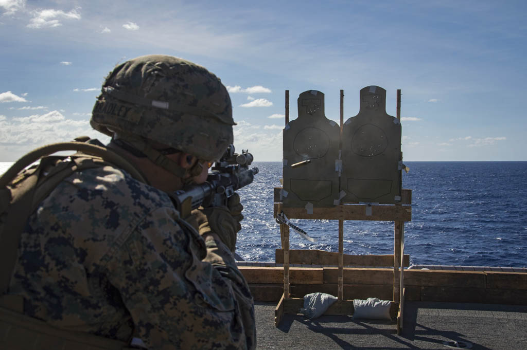 Eatontown sailor performs live-fire exercise aboard amphibious assault ship