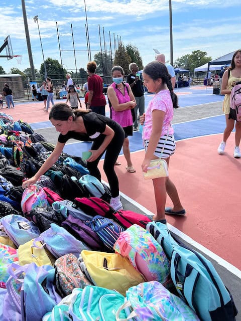 Red Bank children receive backpacks, school supplies during Lunch Break event