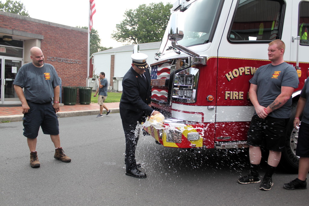 Hopewell Fire Department firefighters christen Rescue 52