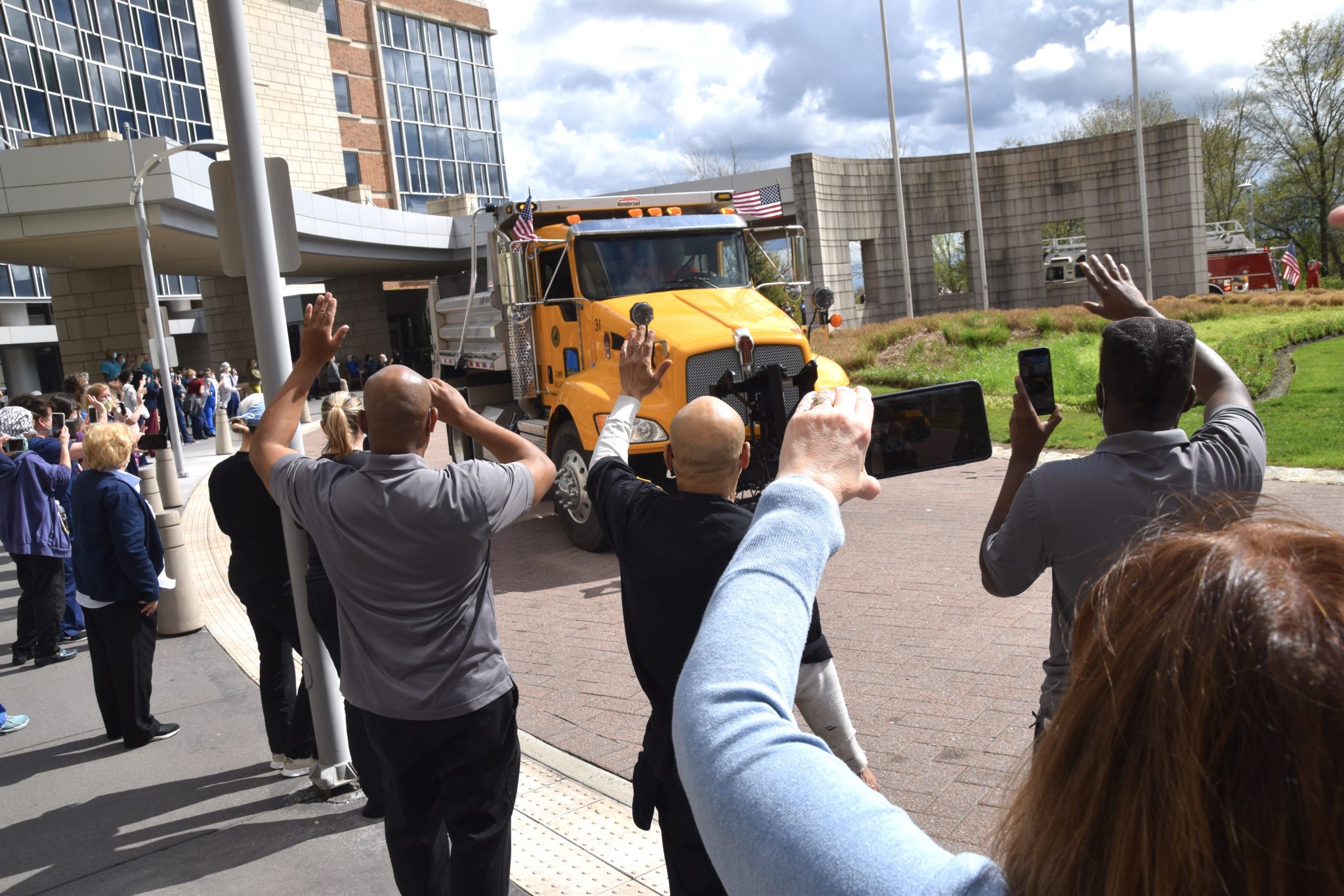 Salute to healthcare workers parade supports frontline workers at Capital Health campus