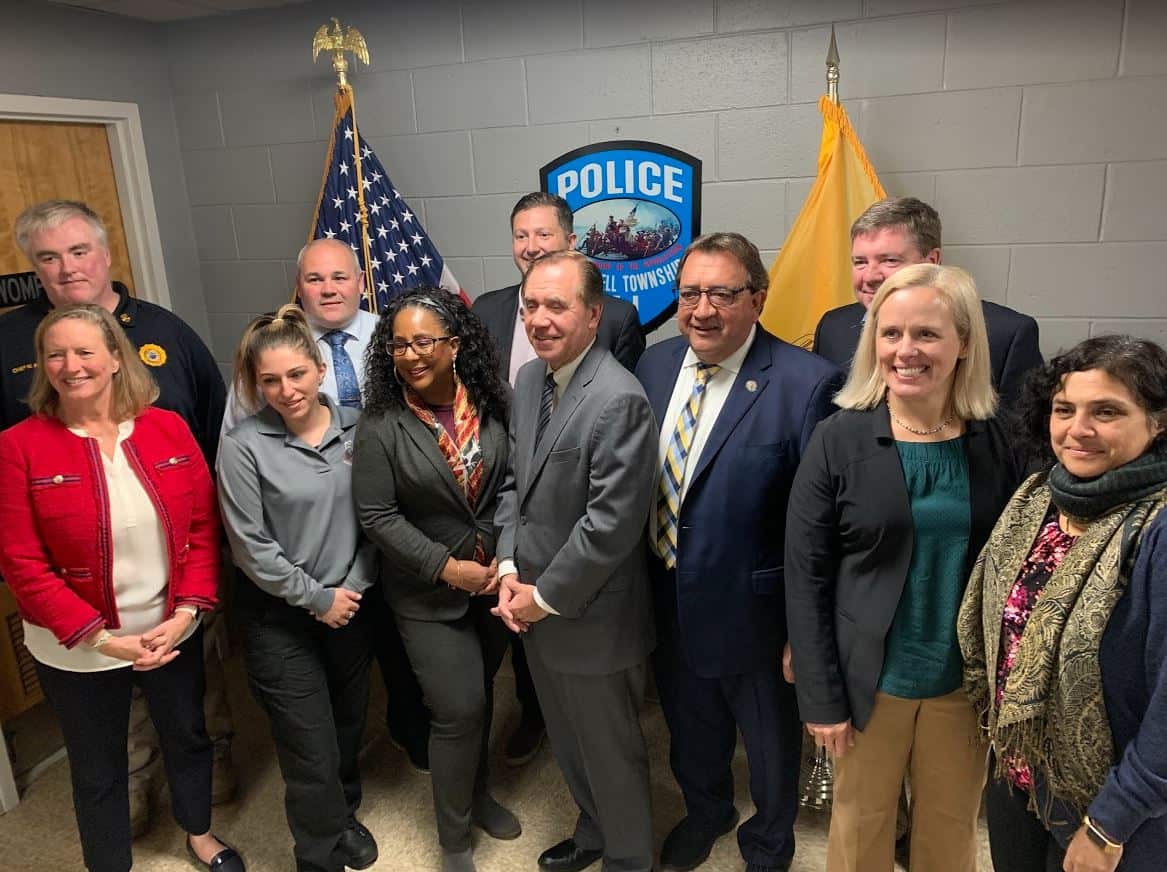 State, county, and municipal officials celebrate improvements to Hopewell’s 911 Dispatch Center