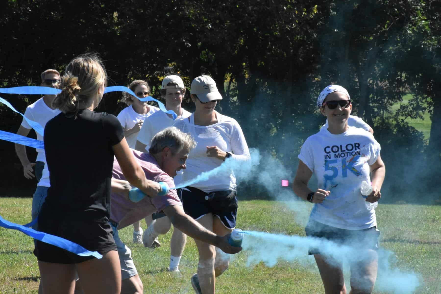 Hopewell Valley Arts Council’s annual fun run will cover families with color in return to Woolsey Park