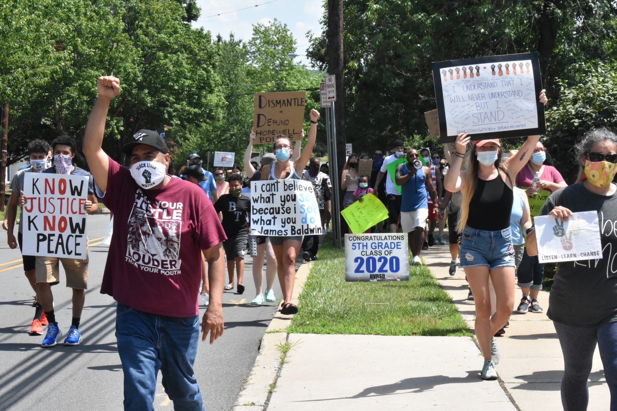 Hopewell Borough rally shines a light on police accountability