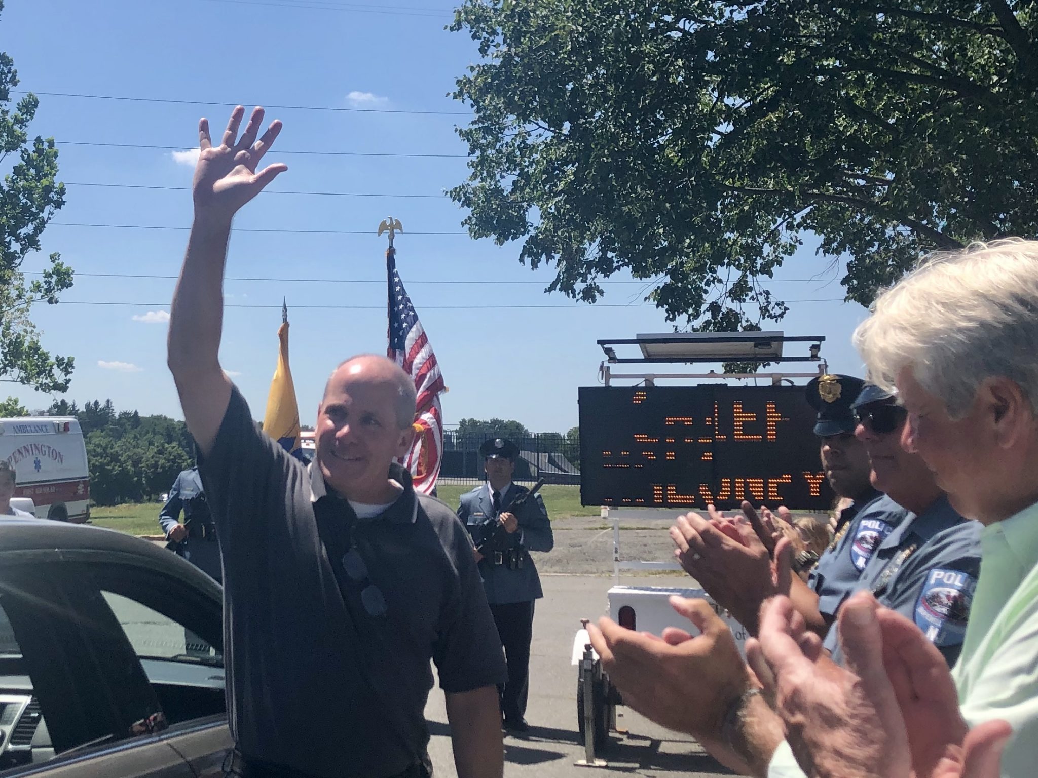 Hundreds say farewell to former Hopewell Township Police Chief Lance Maloney