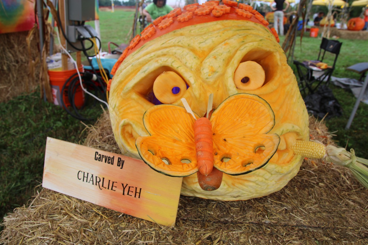 An annual pumpkin carve showcases local artists in Hopewell Township