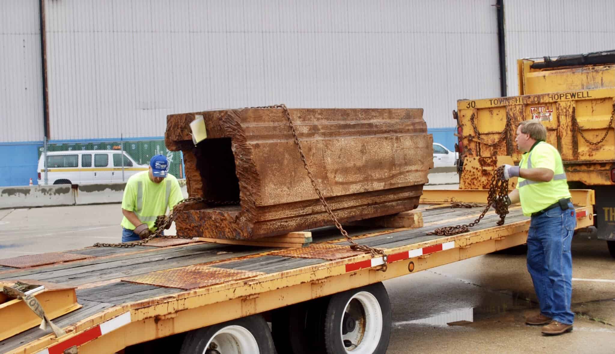 Remember: Steel artifact from World Trade Center driven to Hopewell Township 11 years ago