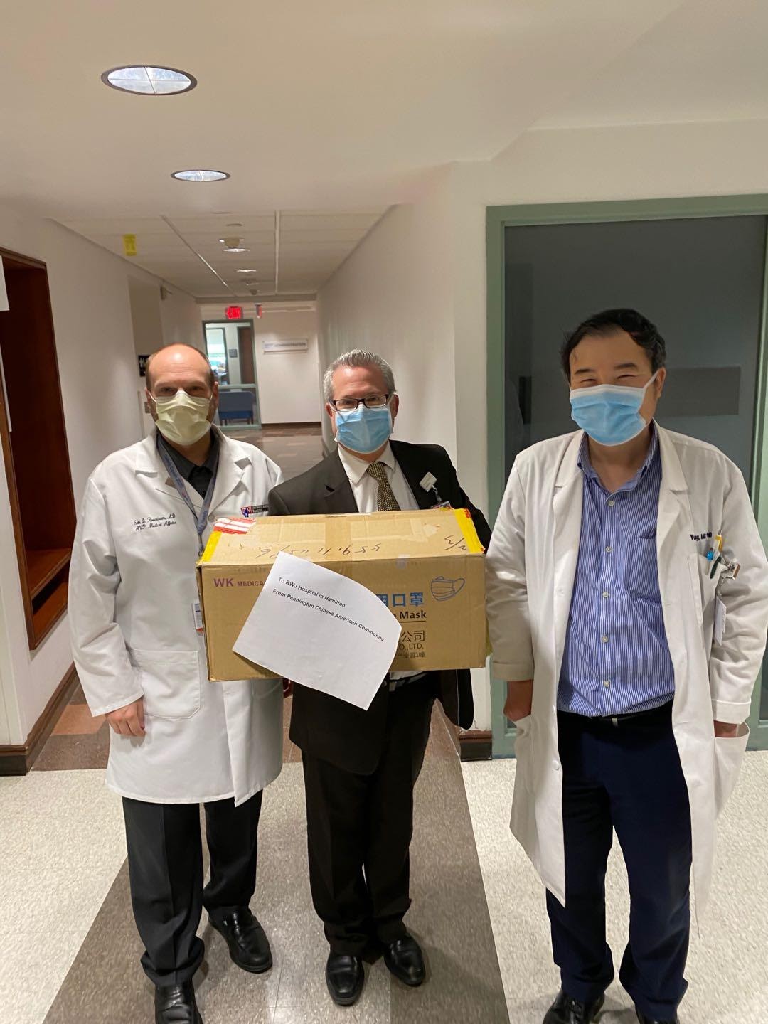 Pennington Chinese American Community donates supplies to hospitals, local organizations