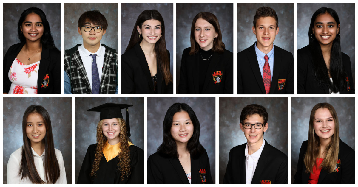 Eleven students inducted into Cum Laude Society of Pennington School