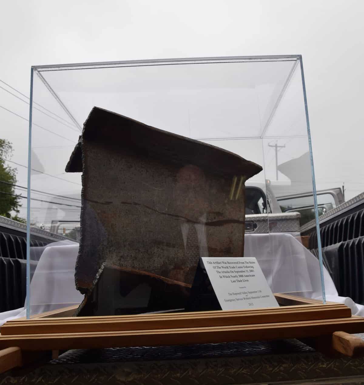 Pennington School displays portion of steel from World Trade Center