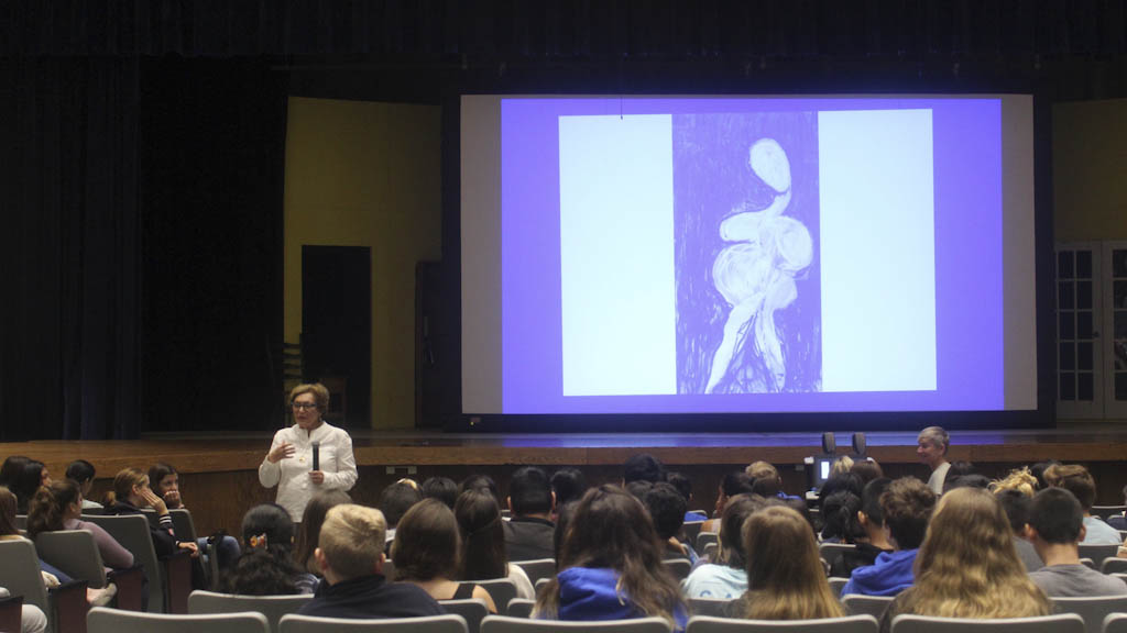 Holmdel students meet Holocaust survivor