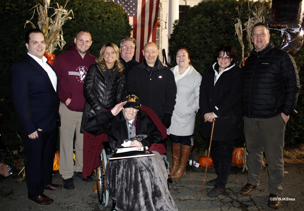 Retired Matawan teacher celebrates his 100th birthday with borough