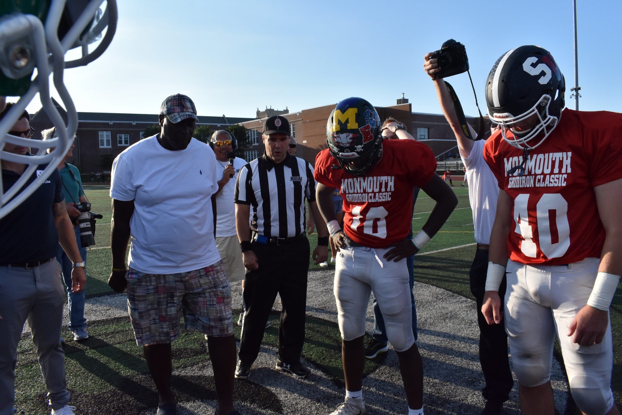 Football graduates shine one more time under the lights