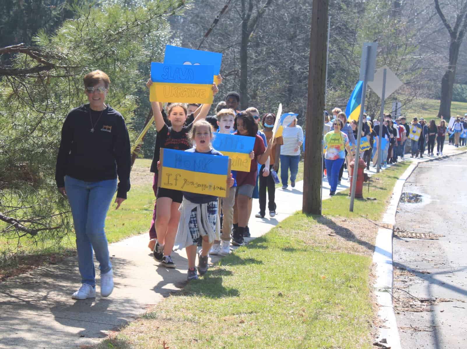 Bridge Academy students raise money for Ukraine victims