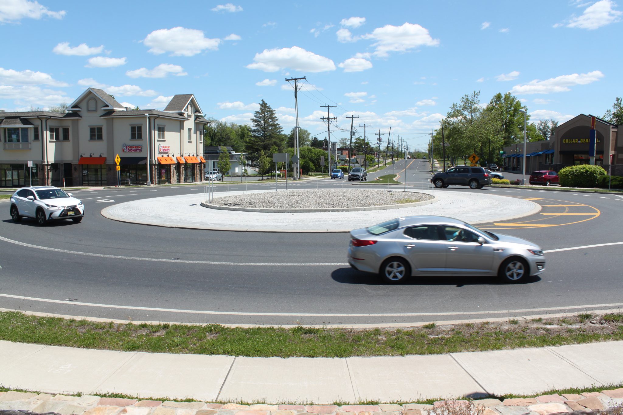 Safety measures added to Whitehead Road roundabout