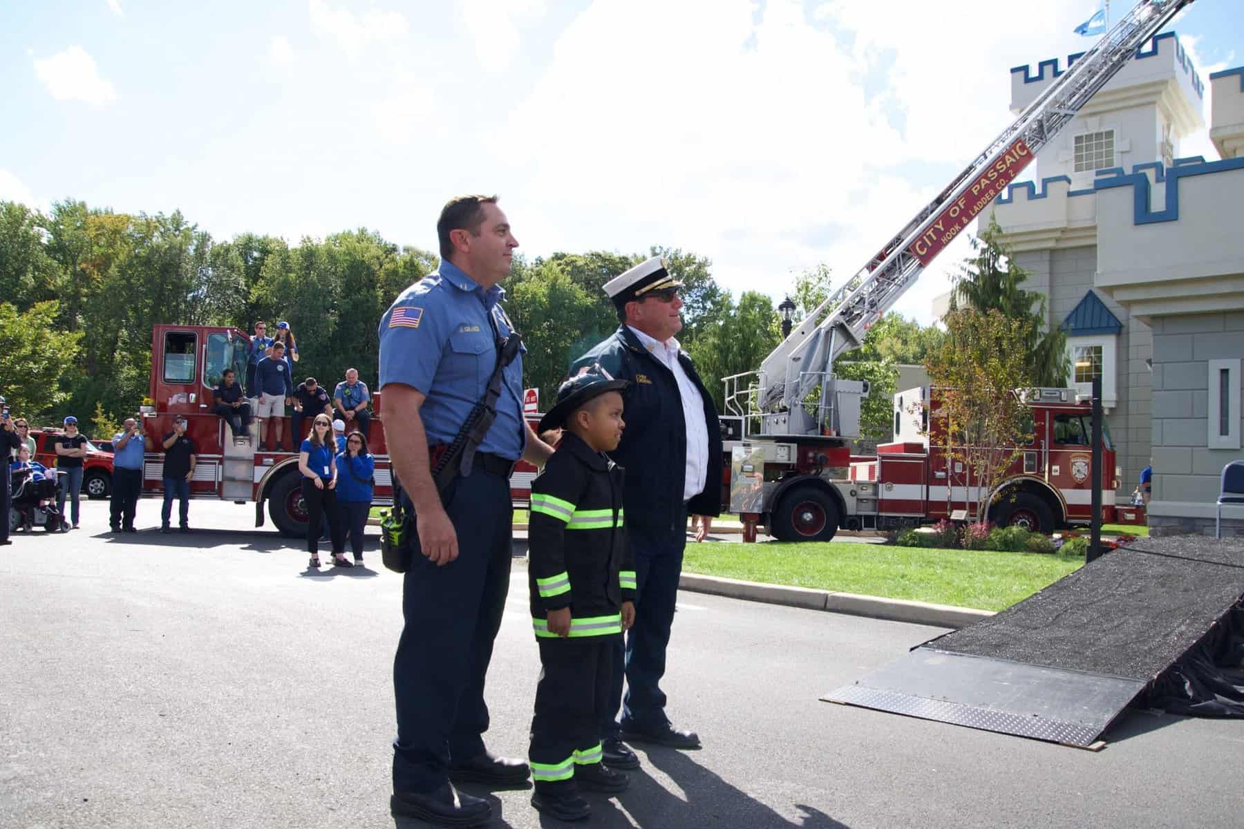 More than 100 firefighters help grant Passaic youngster’s ‘Make-A-Wish’ to become firefighter