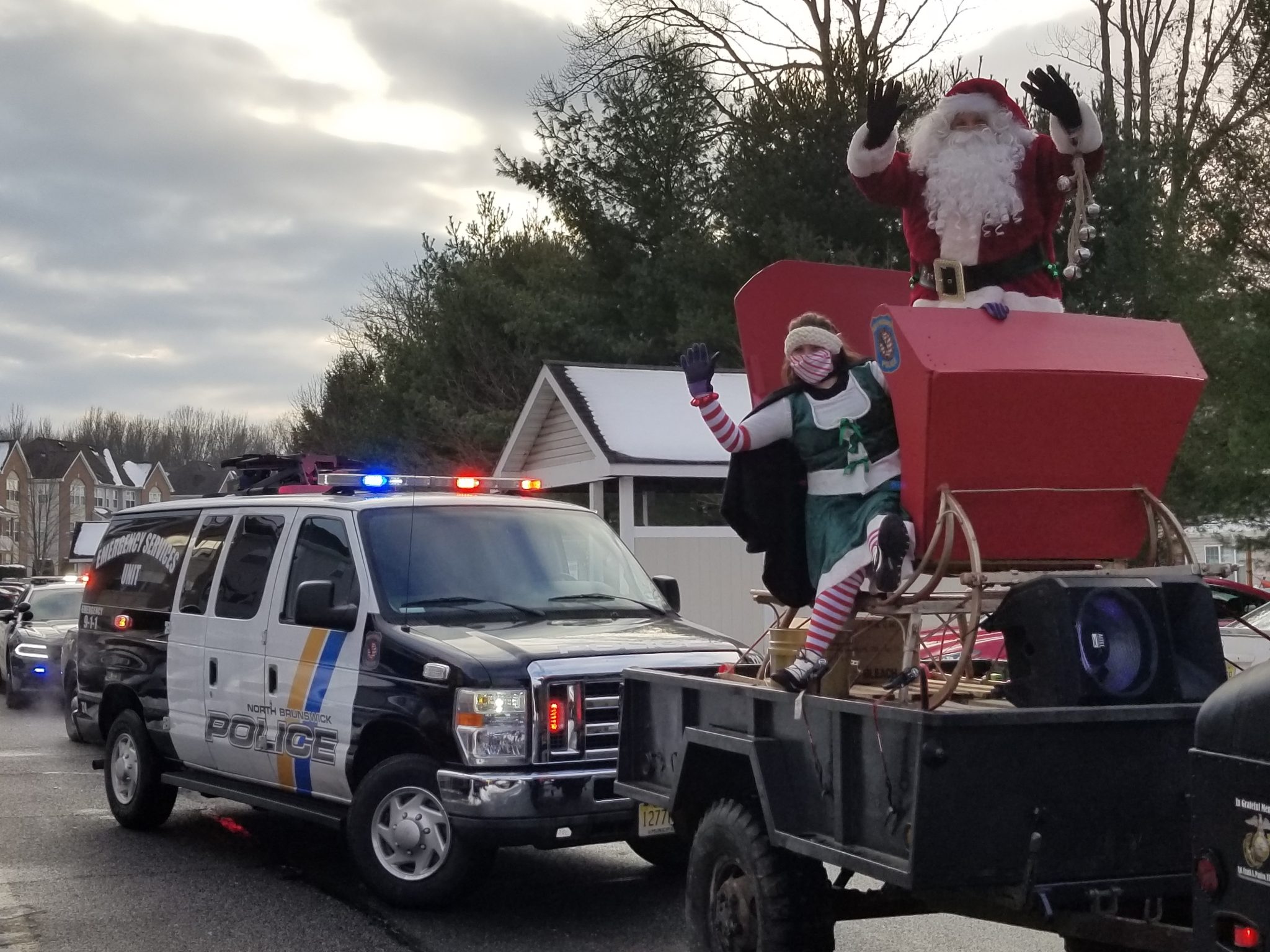 Santa gets VIP treatment in North Brunswick with help of police department