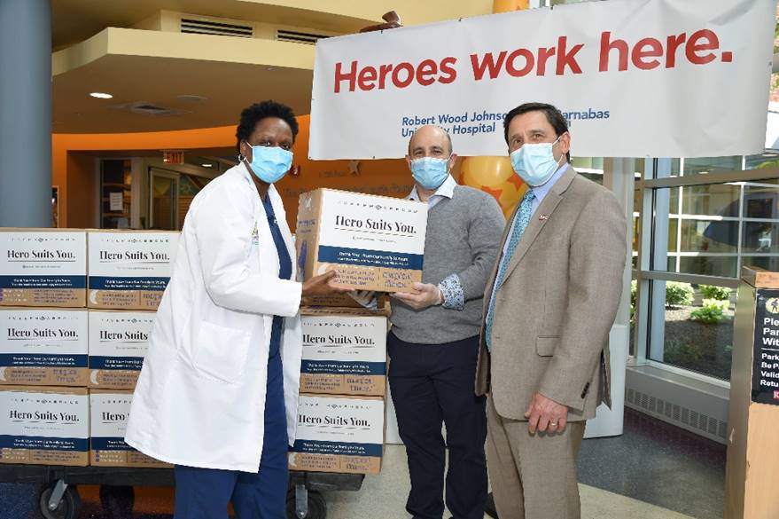 Joseph Abboud Instagram challenge nets 2,000 meals for healthcare workers at Robert Wood Johnson University Hospital-New Brunswick