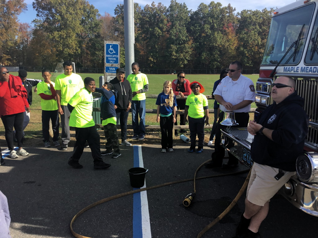 North Brunswick soccer players thank firefighters for service