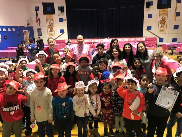 Livingston Park Elementary ESL students enjoy Valentine’s Day Breakfast