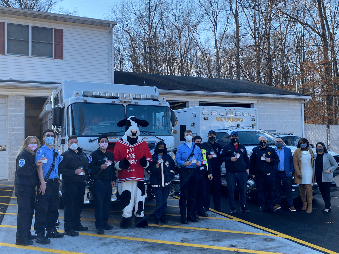 North Brunswick rescue squad members receive year’s worth of Chick-fil-A meals