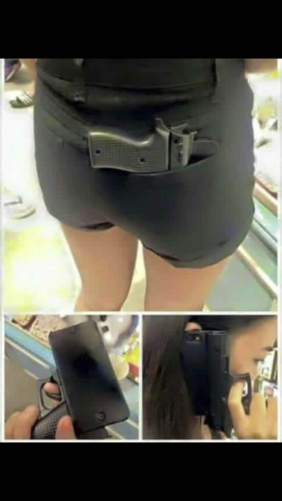 Gun-shaped cell phone case is worrisome to local police