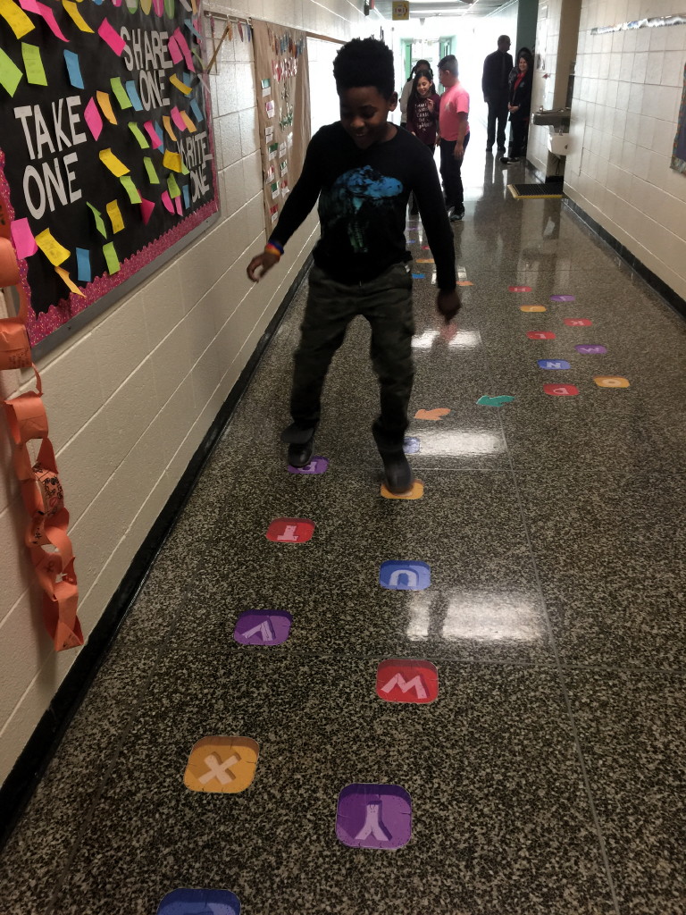 Sensory paths encourage students at Judd Elementary School to ‘shake the sillies out’