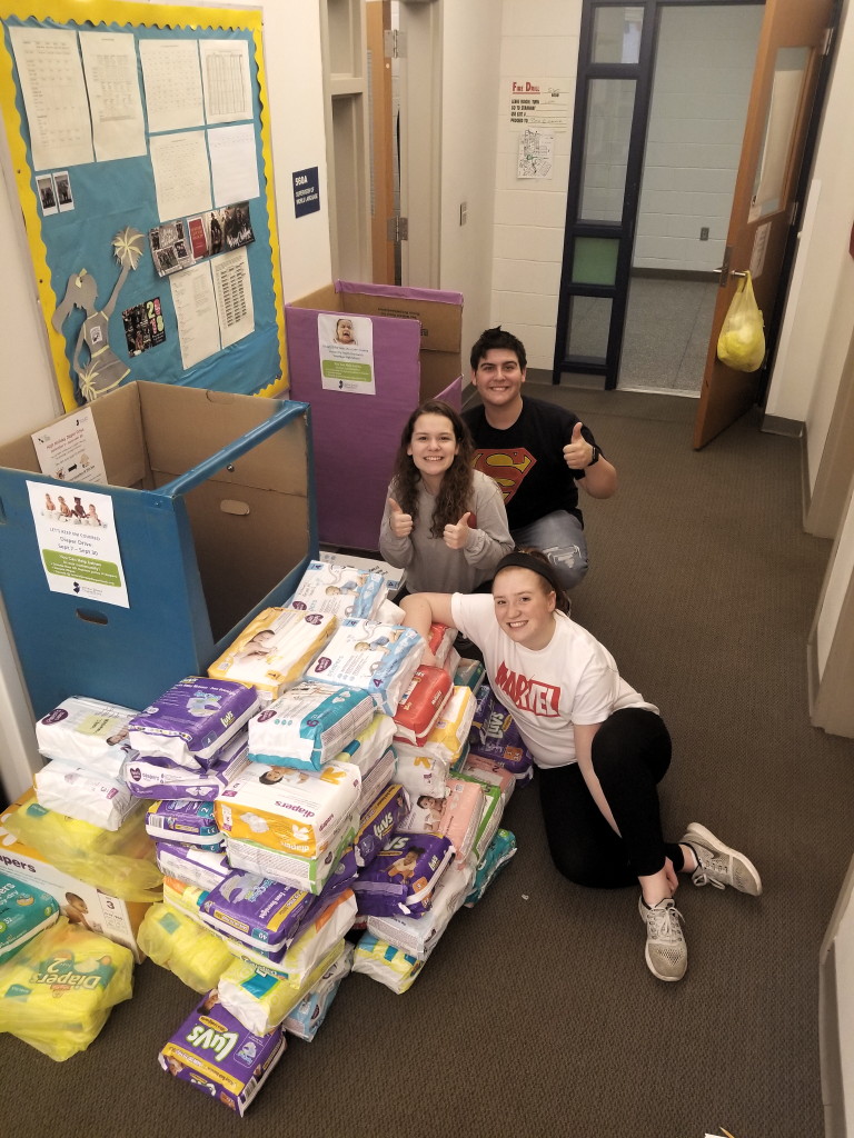 North Brunswick students set record with diaper collection