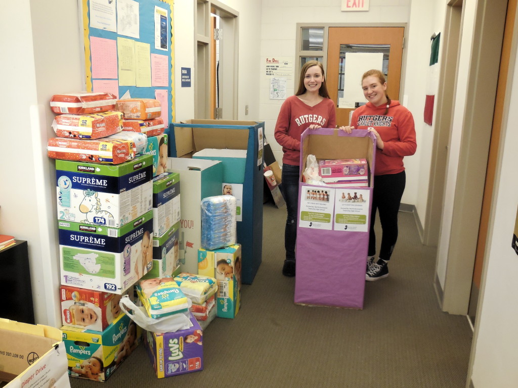 North Brunswick students RISE to the challenge during diaper collection