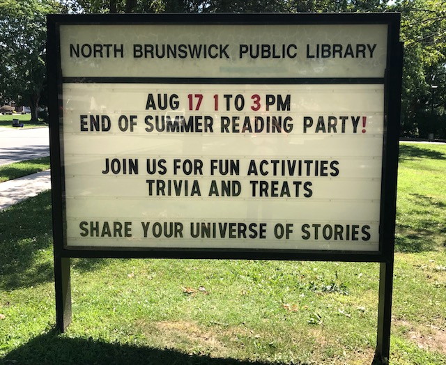 North Brunswick Public Library holds “End of Summer Reading Party!”