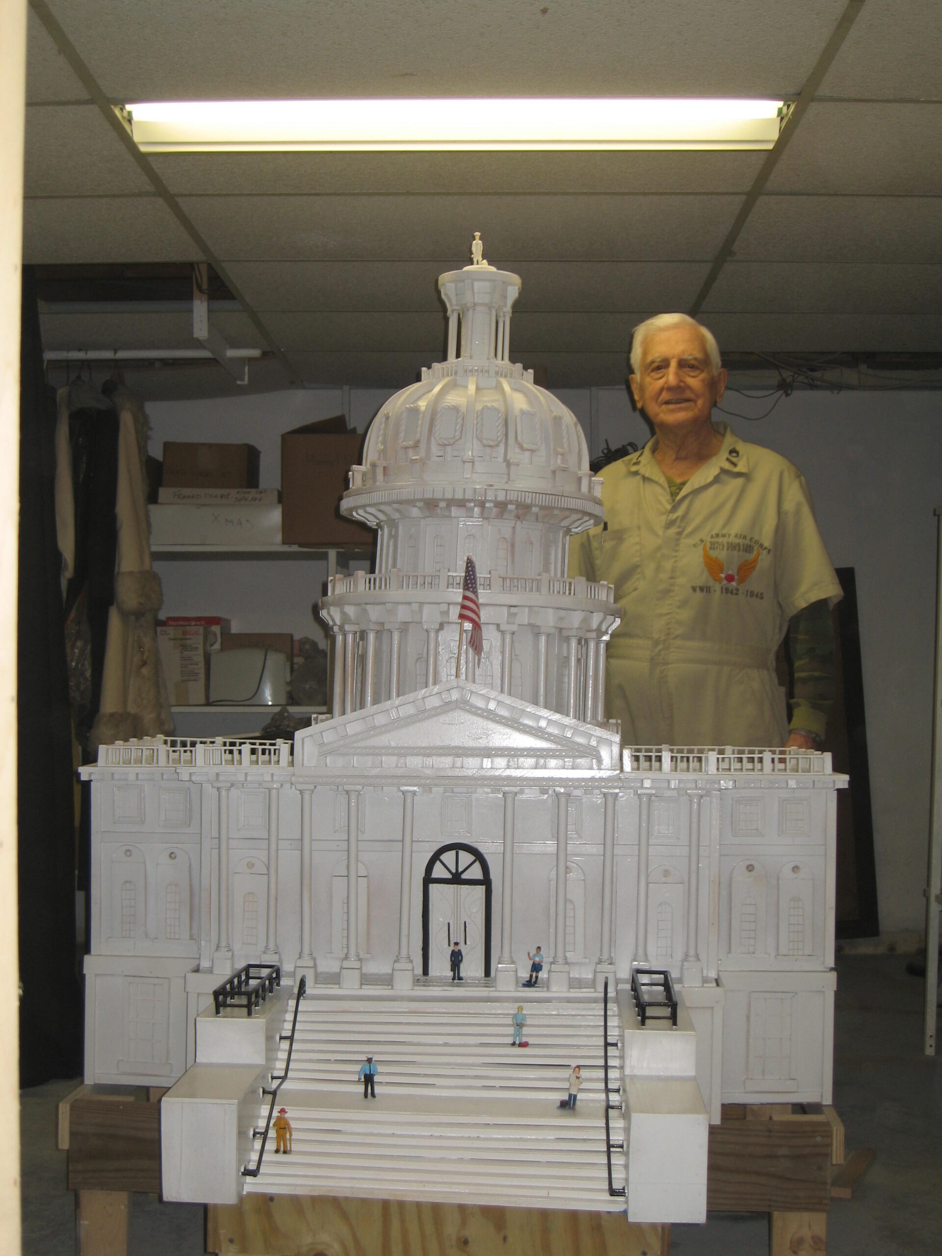 World War II veteran creates replicas of landmark structures to combat PTSD